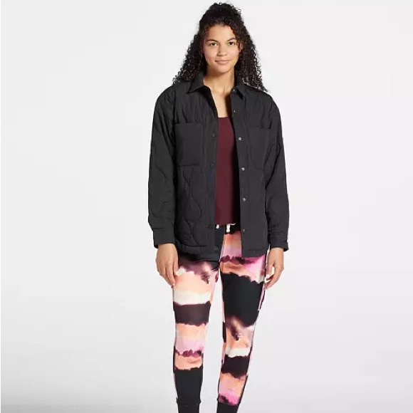 Alpine Design quilt shirt jacket Pure Black Eco dry women’s medium NWT $100 Ski - Picture 1 of 9